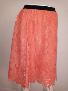 Xhilaration Orange Skirt Floral Size L For Ladies .(C11) - Picture 1 of 8