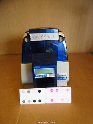 Datacard SP55 Plus SP55CH1NET SC347 Color ID Card Simplex Printer BAD PRINTS - Bild 1 von 4