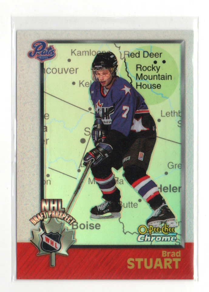 1998-99 Bowman Chrome CHL Refractor INTERNATIONAL Brad Stuart #138 Rookie RC - Image 1 of 1