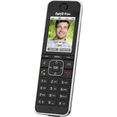AVM FRITZ!FON C6 Black Edition Schnurloses Telefon VoIP Anrufbeantworter, - Bild 1 von 4