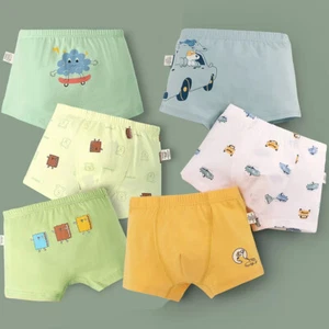 6-Pack Toddler Boxer Brief Combed Cotton Boys Training Underwear Kids Underpants - Picture 1 of 48