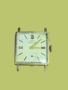 Reloj de pulsera vintage ELGIN DeLuxe para hombre Art Deco tanque 17J 10K GF - Imagen 1 de 5