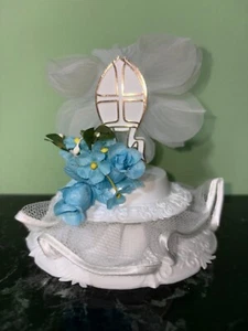 BOMBONIERA COMUNIONE O CRESIMA, DECORAZIONE PER TORTE, BIMBO - Foto 1 di 3