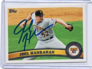 Carta JOEL HANRAHAN MLB Pirates 2011 Topps autografata firmata #644 - Foto 1 di 2