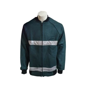 Agmer Workwear Australian Made Flying Short Bomber Wool Woolen Bluey Jacket Gree - Picture 1 of 1