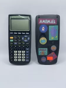Texas Instruments TI-83 Plus Graphing Calculator Black Tested Working With Cover - Picture 1 of 4