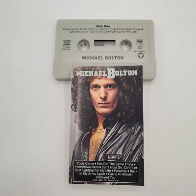Michael Bolton Self Titled Cassette 1983 Columbia Fools Game Paradise Fools Game - Imagem 1 de 4