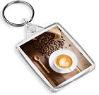 Coffee Beans Mug Of Latte Keyring Lifestyle Cafe Keyring Gift #14533