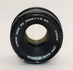 Canon FD 50mm f/1.8 S.C. obiettivo messa a fuoco manuale - ottica nitida, veloce, testata, pulita - Foto 1 di 8