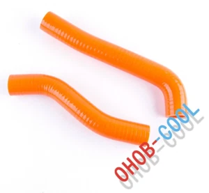 Orange Silicone Coolant Radiator Hoses For 08-13 KTM 690 SMC 690 DUKE 690 ENDURO - Picture 1 of 11