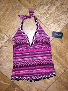 Profile by Gottex Indian Sunset Pink Swimsuit Tankini Top Women’s Nwt - Picture 1 of 7