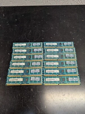 (12) Ramaxel 2GB 2RX8 PC3-10600U-999 HF RAM Memory 497157-D88 - Image 1 of 3