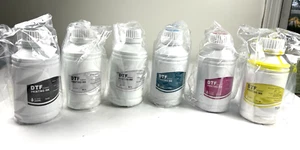 DTF Transfer Printer Ink 6x500ml Direct to Film Heat Transfer Printing CMYK+2W - Afbeelding 1 van 8