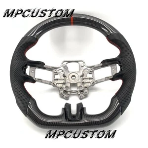 Real Carbon fiber Steering Wheel fit For Ford Mustang SHELBY GT350R 2018-2023 - Picture 1 of 8