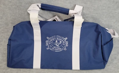 Tommy Bahama Set Sail St. Barts Bolso de Fin de Semana de Lona Azul 19.25" x 10" x 8" Nuevo con Etiquetas Foto 1 de 4