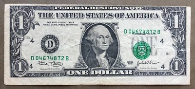 ERROR $1 - 2003  FRN 🛑 FAULTY PLATE ALIGNMENT  🛑 READ !  🛑SN# D 04674872 B ✔ - Image 1 of 4