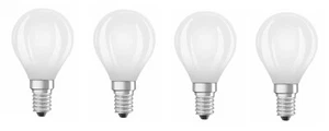 4x Osram LED HD Lighting Classic P 40 Kugel 5W = 40W E14 EEK:F (Spektrum A-G) - Bild 1 von 4