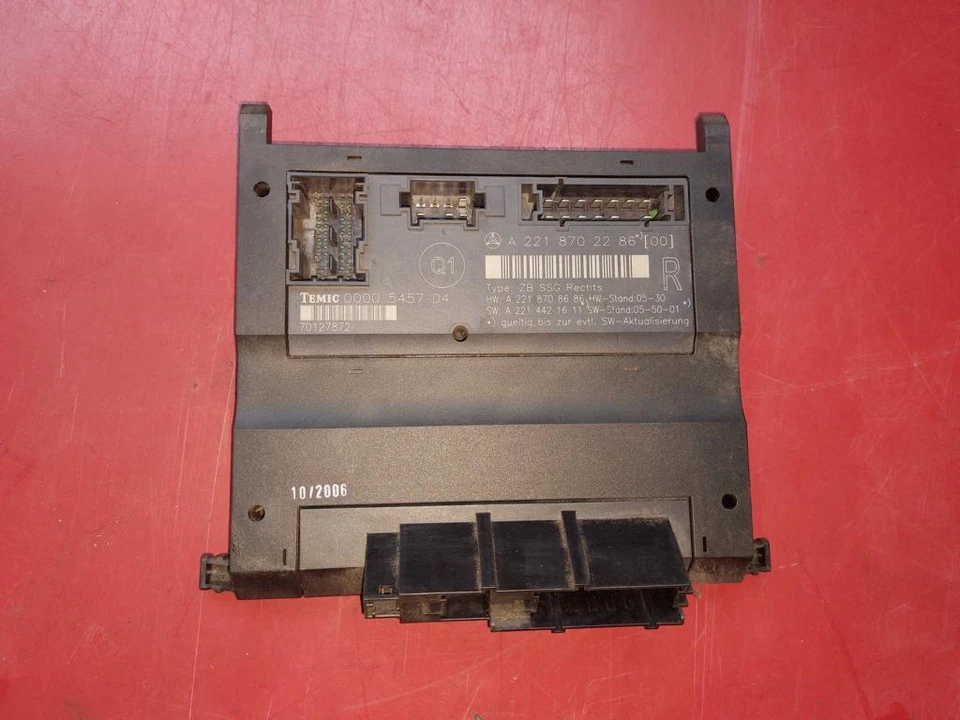 Control Unit Seat Heated Seats Right Mercedes W221 S-CLASS 2218702286 - Image 1 of 1