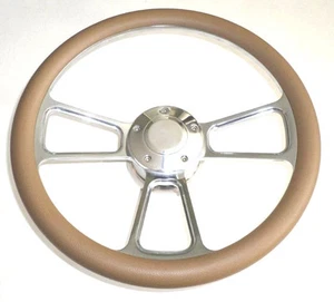 Carro de golf Club Car billete de 14" y volante bronceado incluye bocina y adaptador - Imagen 1 de 6