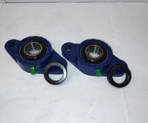 2 EACH SAFL205-16 1" Bore 2-BOLT FLANGE BEARING 3-57/64" CENTER ECCENTRIC COLLAR - Picture 1 of 3
