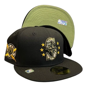 New Era Seattle Mariners 2024 Armed Forces Day 59FIFTY Fitted Hat Cap Size 7 1/2 - Picture 1 of 8