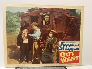 1950 Jiggs And Maggie Out West, Joe Yule, Renie Riano Vtg Lobby Card Comedy