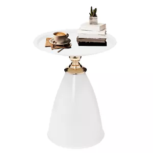 Side End Table, Small Round Side Table, For Living Room, Bedrooms, Offices - Picture 1 of 19