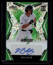 2020 Leaf Flash #BA-NL1 Nick Loftin Auto #/25 Base Autographs Green