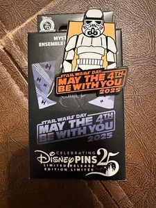 DISNEY STAR WARS DAY MAY THE 4TH BE WITH YOU 2025 MYSTERY PIN STORMTROOPER - Picture 1 of 2