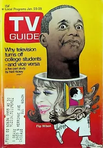 TV Guide 23. Januar 1971 Flip Wilson Dark Shadows Pete Maravich - Bild 1 von 3