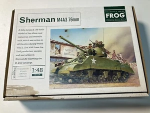 1/48 Scale Model Sherman M4A3 WWII Tank Frog/Bandai Extras/custom 76 mm Gun - Picture 1 of 17