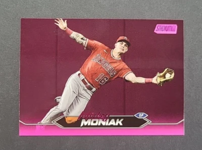 Mickey Moniak Los Angeles Angels - 2024 Topps Stadium Club - Pink Parallel - #79 - Image 1 of 2
