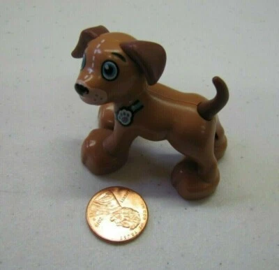 Lego Duplo Brown Puppy Dog Pet W/ Collar For Farmer House Animal Doc Mcstuffins - Image 1 of 3