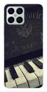 Coque en silicone imprimée compatible Huawei Honor X8 Old piano - Picture 1 of 3