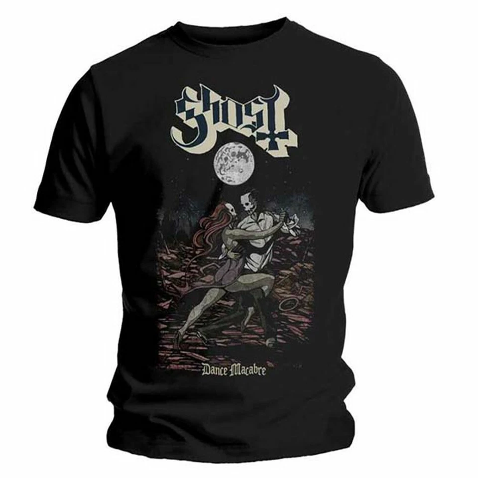 Ghost 'Dance Macabre Cover' (Negro) Camiseta - ¡NUEVO Y OFICIAL! - Imagen 1 de 1