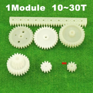 Module 1 Plastic Gears Nylon Wheels Gear Interlocking Rack 10~30 Teeth DIY Model - Picture 1 of 10
