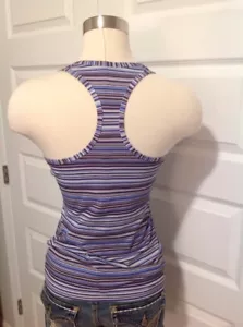 Champion C9 Womens Size Small Stretchy Racerback Tank Purple Blue Multi Retro - Picture 1 of 8