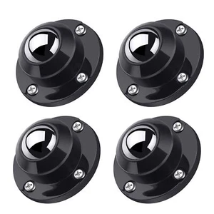 4 Pack 1 Inch Self Adhesive Paste Caster Wheels for Furniture Kitchen Appliance - Picture 1 of 7