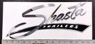 Vintage Shasta LARGE Black camper trailer RV sticker decal 15