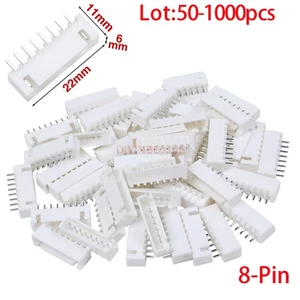 Lot 50-1000p XH2.54 8Pin Connector Kit 2.54mm Straight Pin Header Housing Termin - Picture 1 of 6