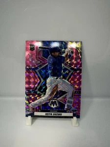 2022 Panini Mosaic #269 Seiya Suzuki Pink Camo Mosaic RC - Picture 1 of 2