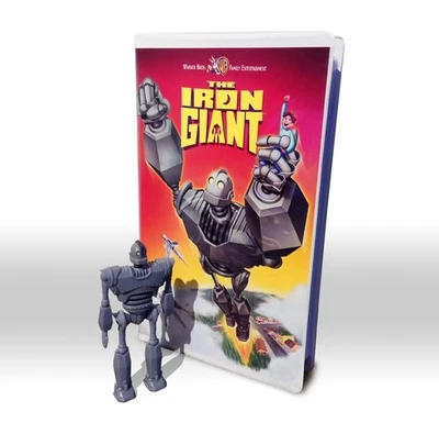 The Iron Giant : NTSC (USA) VHS tape (1999) with Promo Toy Action Figure - Image 1 of 4