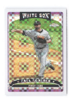 2006 Topps Chrome Paul Konerko X-Fractor 236 Parallel Chicago White Sox - Image 1 of 2