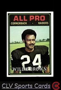 Football sports Topps Willie Brown Oakland Raiders Near Mint or Better - Picture 1 of 2
