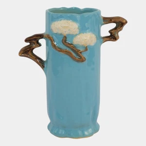 Roseville Ming Tree Blue 1949 Mid Century Modern Art Pottery Ceramic Vase 581-6 - Picture 1 of 6