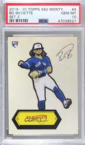 2020 Topps 582 Montgomery Club Set 2 Bo Bichette #4 PSA 10 GEM MT Rookie RC - Picture 1 of 3