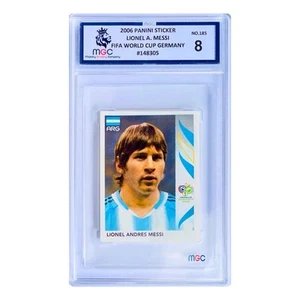 2006 PANINI WORLD CUP GERMANY STICKER 185 LIONEL MESSI MGC 8 Not PSA 8 💎 - Picture 1 of 4