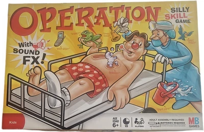 Operation Silly Skill Game with Storage Drawer ~ 2008 ~ 2 Skill Levels ~ 40198 - Image 1 of 4