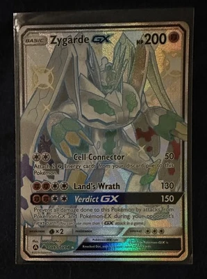 Zygarde GX SV65/SV94 Pokemon Hidden Fates Shiny Holo Rare  - Image 1 of 4