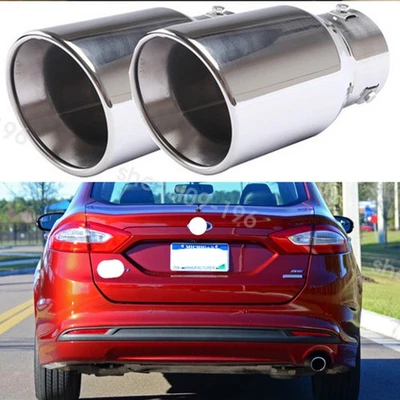 For Ford Fusion SE Car Stainless Steel Rear Exhaust Pipe Tail Muffler Tip Foto 1 de 4